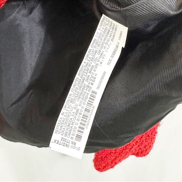 NWT ZARA Textured Double Breasted Red Tweed Blazer Jacket Blogger Favorite - Picture 14 of 15